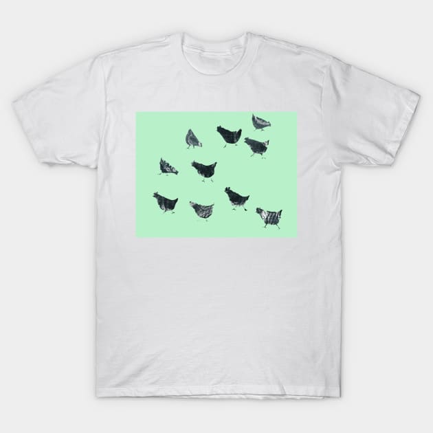 Minty chooks T-Shirt by FJBourne